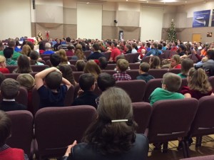 Dec 2015 crowd as JOY Choir - childrens choir
